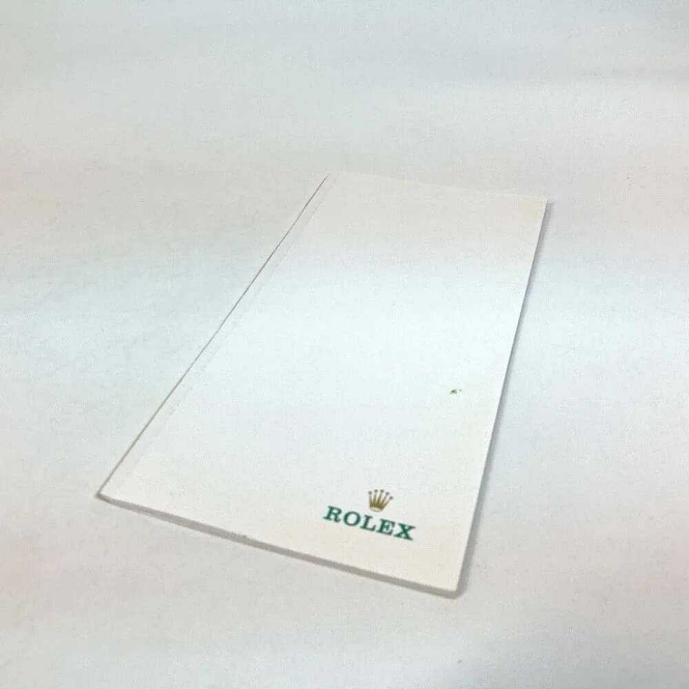 ROLEX logo Notebook notebook stationery Notebook Leather Green
